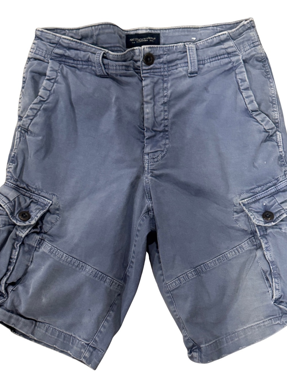 American Eagle Outfitters Men's Slate Blue Cargo Shorts